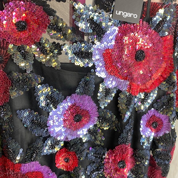 NWT MORGAN FLORAL EMBELLISHED BLOUSE IN ROSE MULTI - Picture 4 of 8